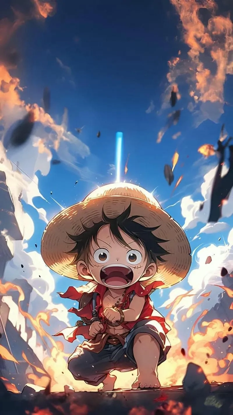 Cá tính mạnh mẽ toát lên từ hình nền anime luffy ngầu, tải ngay