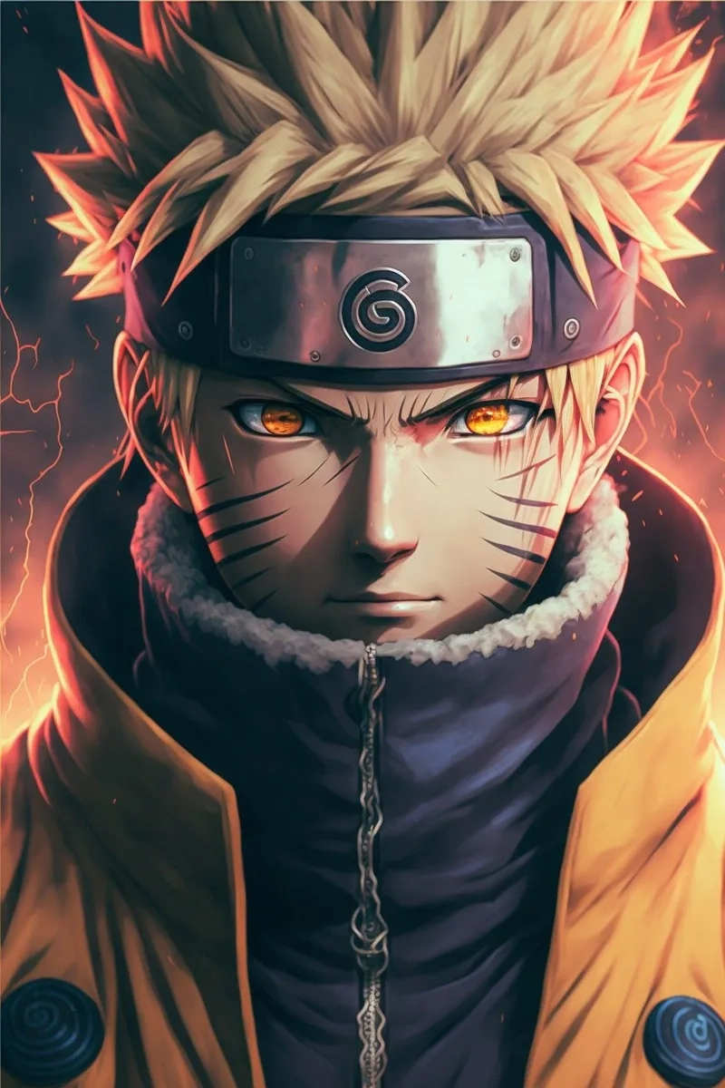 Vẻ ngoài đầy uy lực của hình anime naruto ngầu