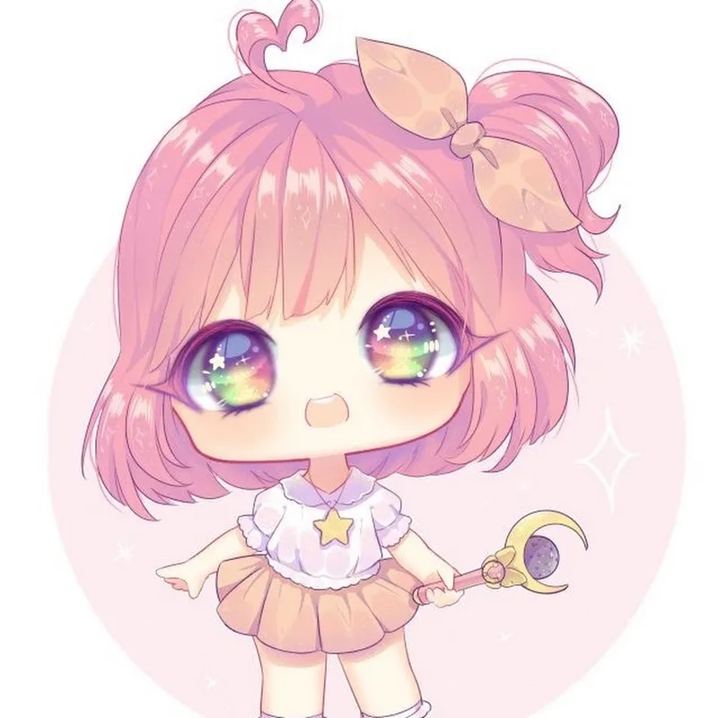 Khám phá hình anime chibi nữ cute siêu dễ thương