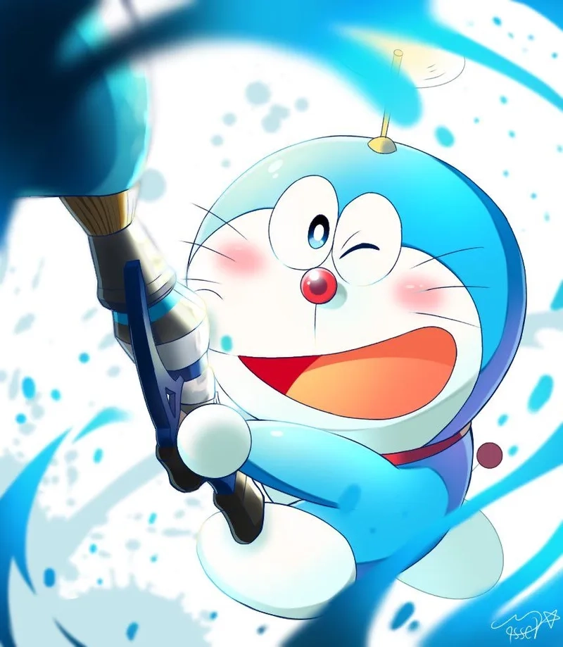 Biến màn hình sống động với hình nền điện thoại doraemon cực cute