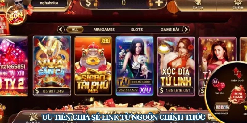 Tuyệt đối không chia sẻ link không rõ nguồn gốc