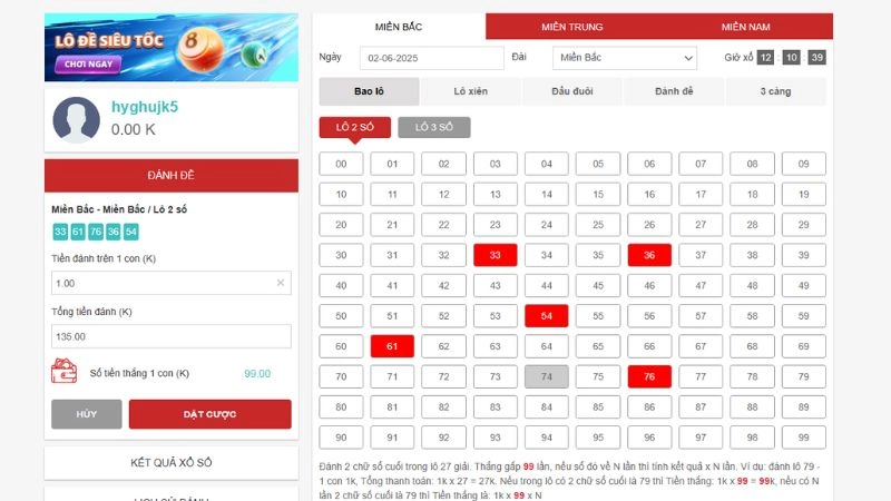 Tham gia đánh lô đề online tại nhà cái Dabet