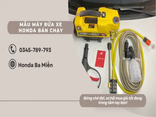 Top 8 máy rửa xe Honda chất lượng cao năm 2025 đáng chọn nhất