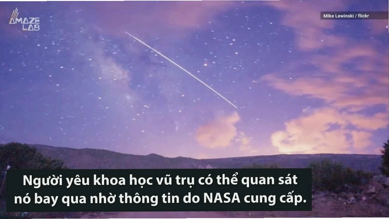 Cách quan sát Trạm Vũ Trụ Quốc tế bằng mắt thường
