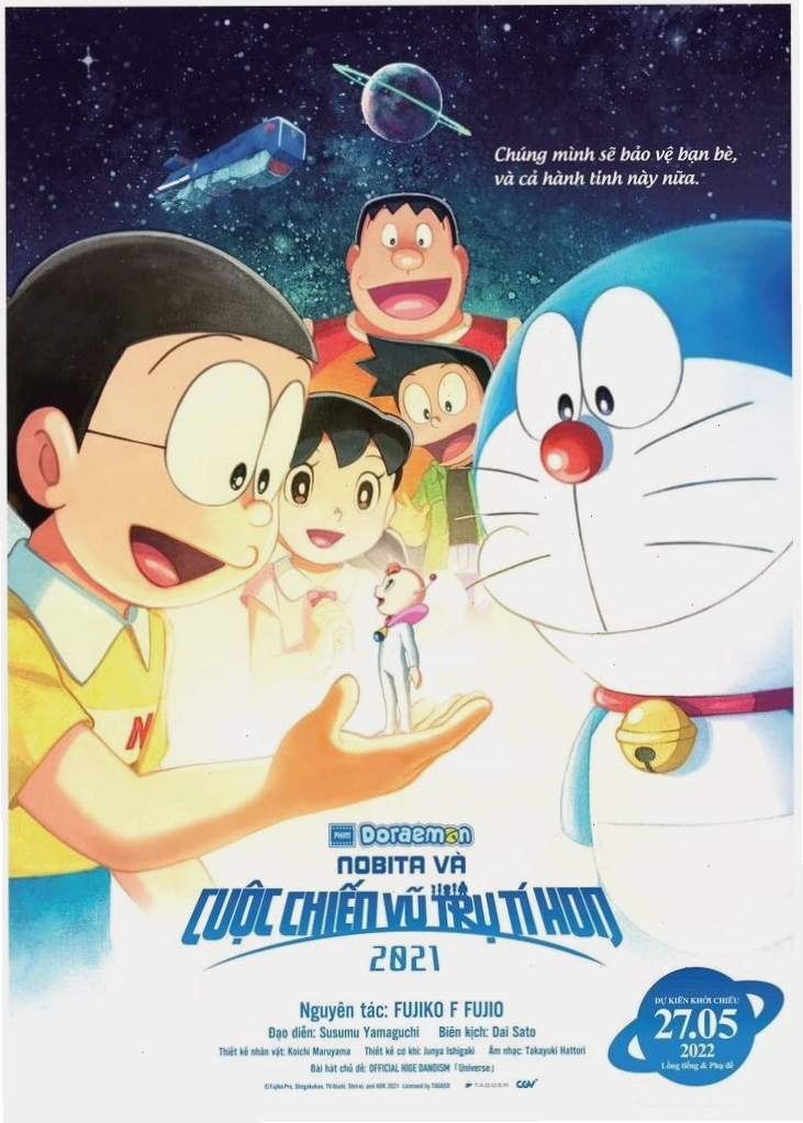 Doraemon và Nobita sử dụng bảo bối chiến đấu