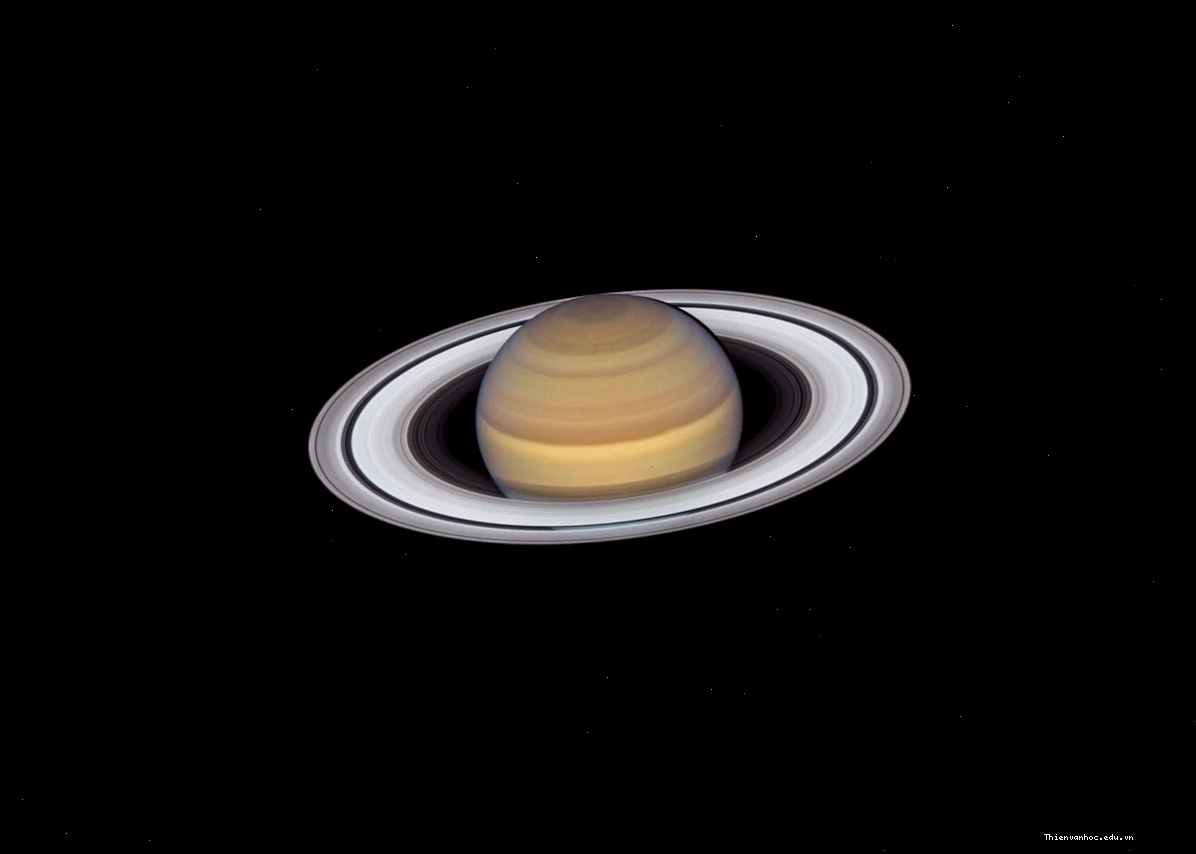 Hình ảnh Sao Thổ nhìn từ kính thiên văn Hubble