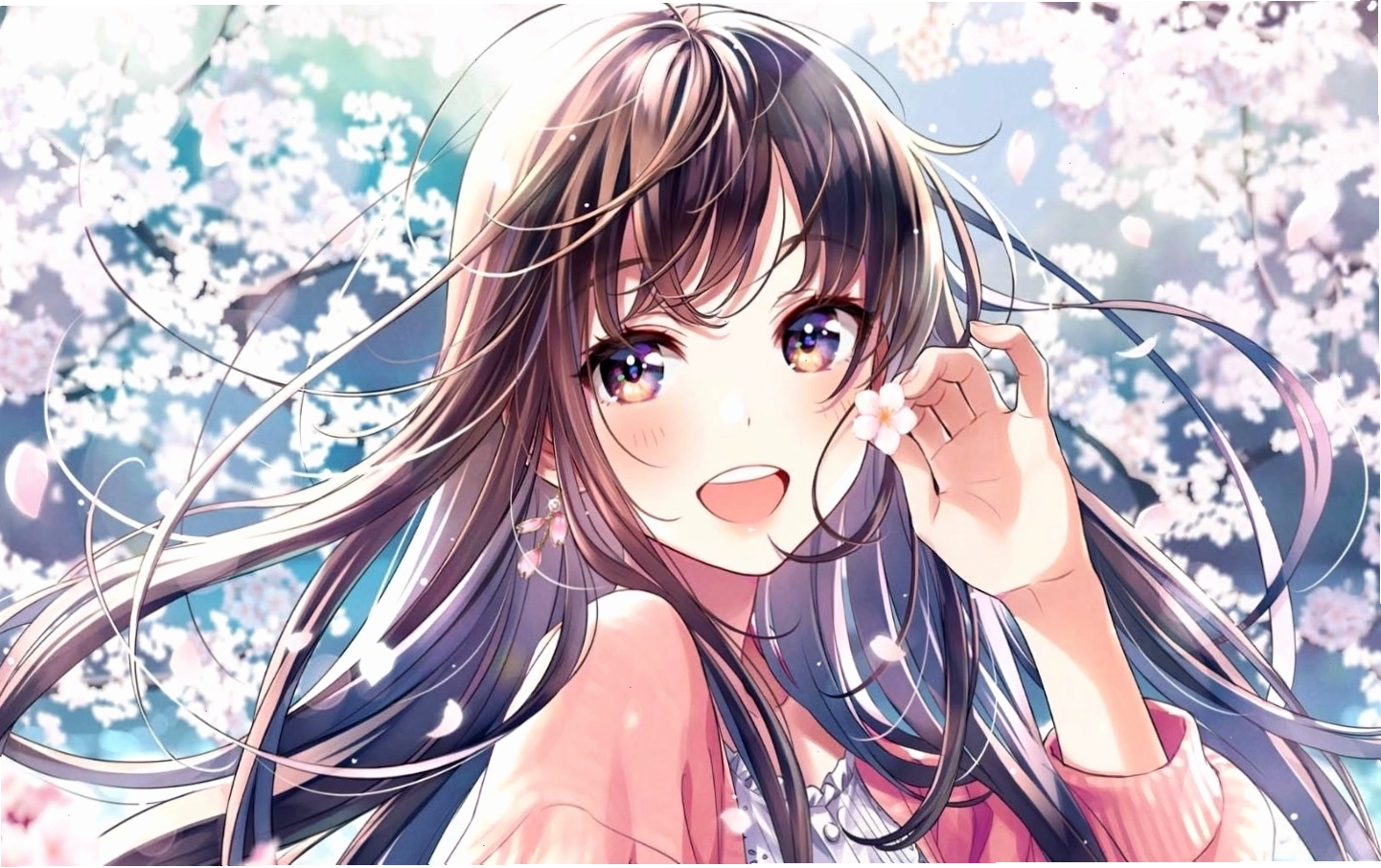 Hình nền anime cute đáng yêu với chủ đề vũ trụ