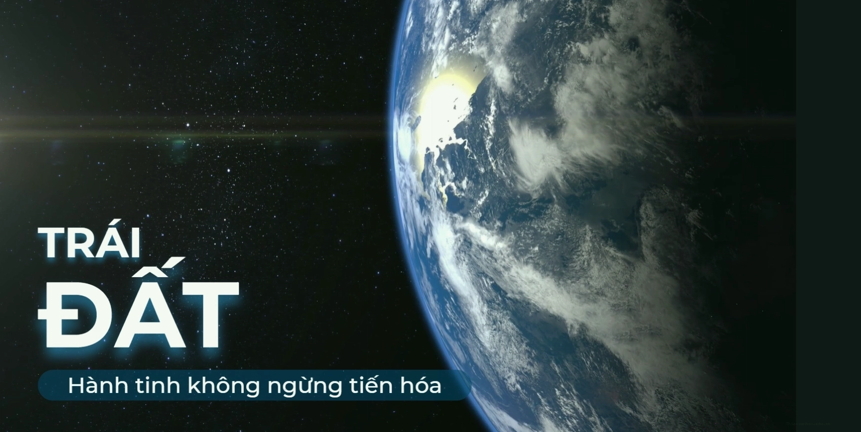 Minh họa một hành tinh và các ngôi sao xung quanh