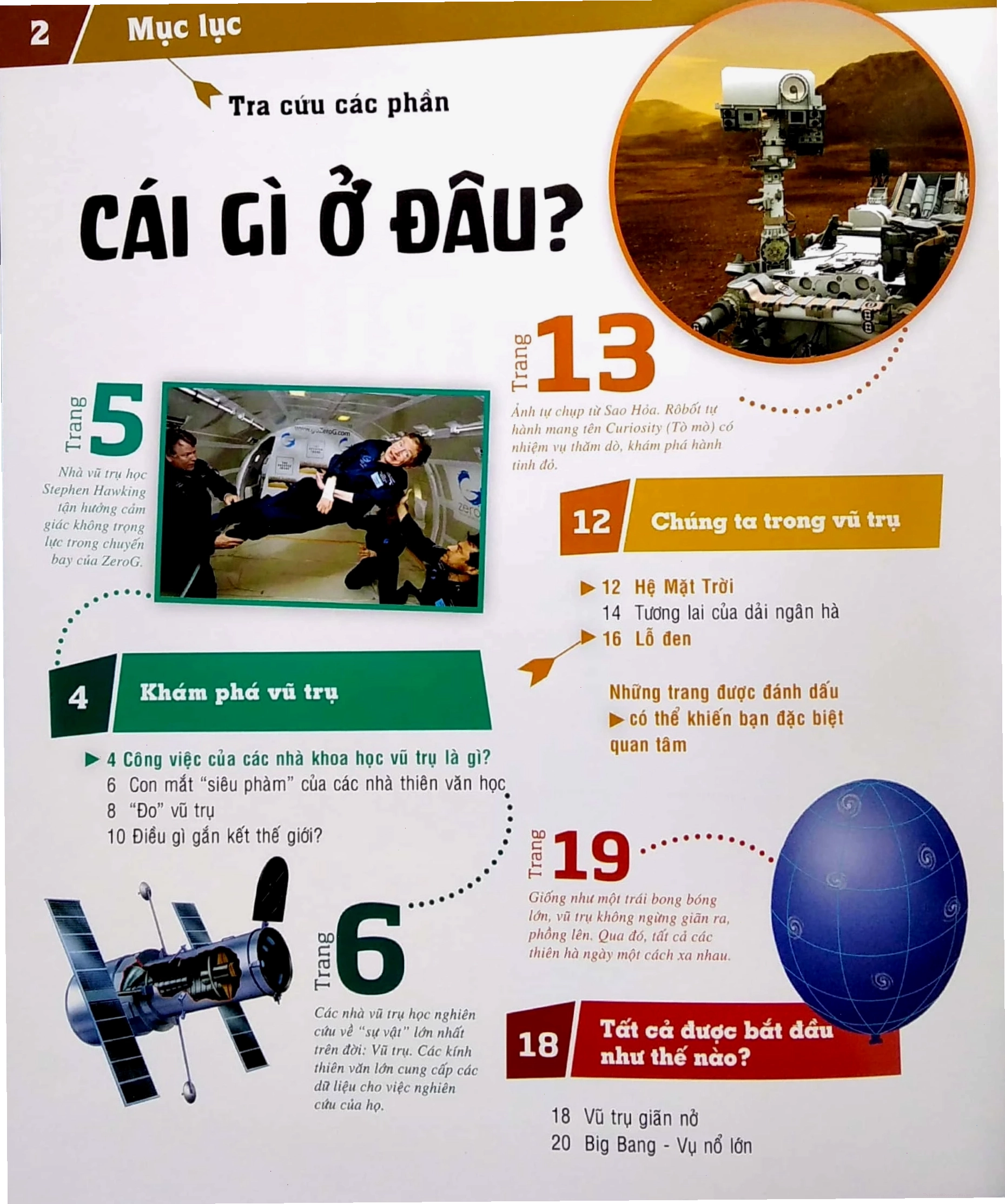 Minh họa về các hành tinh và ngôi sao