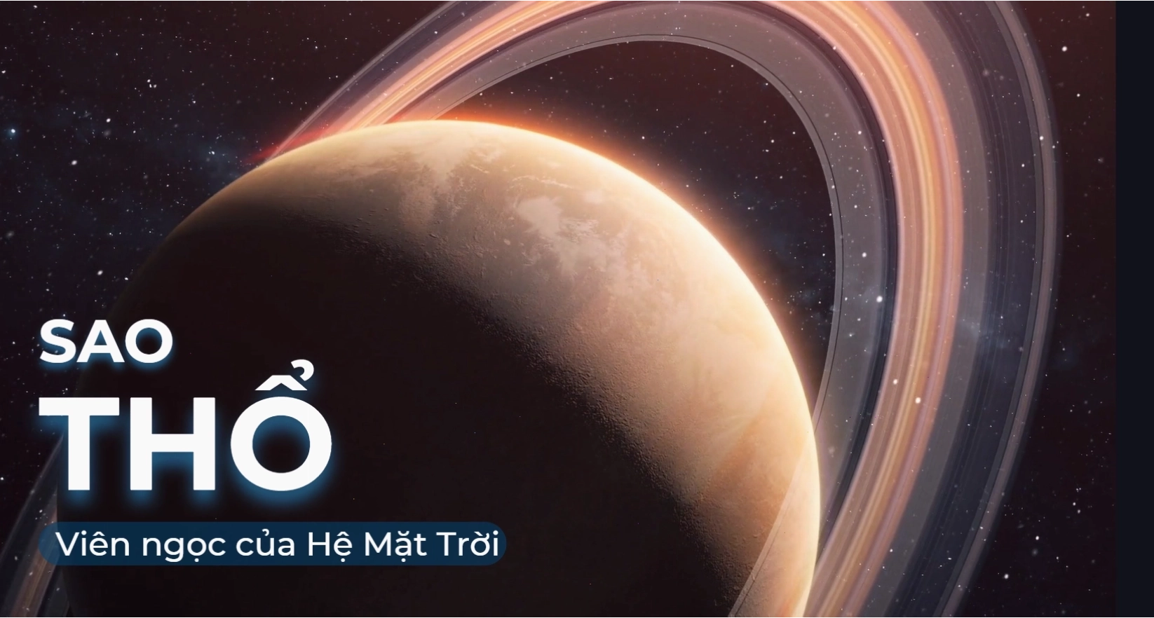 Sao Thổ với hệ thống vành đai băng và bụi đặc trưng