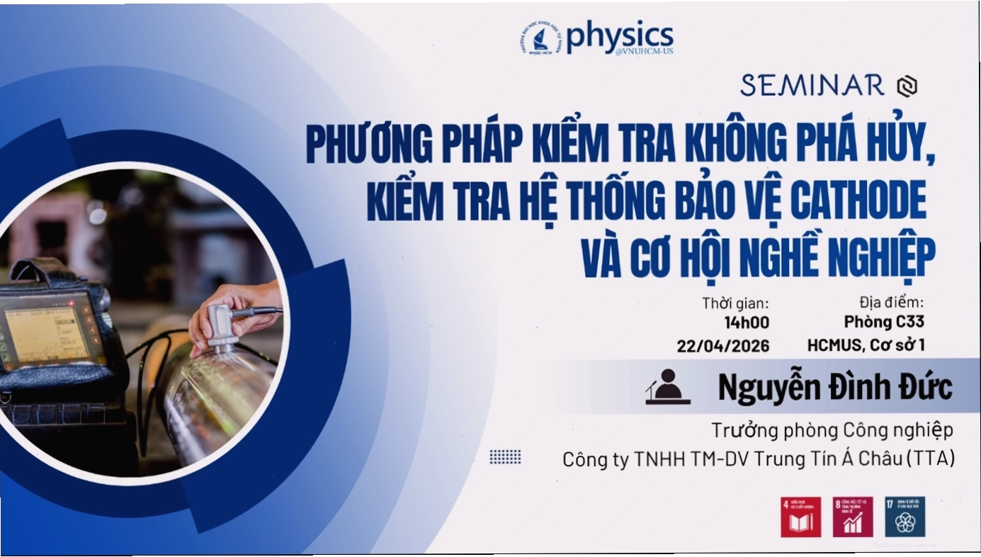 Thông báo seminar về phương pháp kiểm tra không phá hủy
