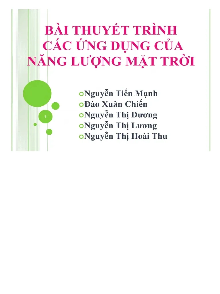 Tìm hiểu về Năng lượng Mặt trời: Nguồn năng lượng sạch cho tương lai