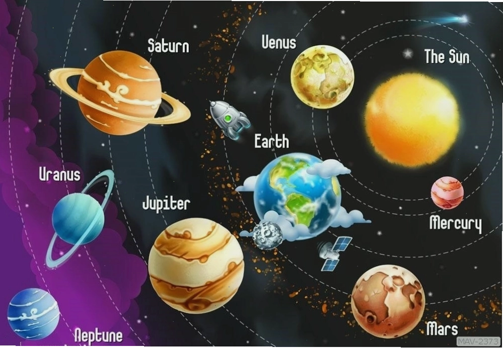 Tranh dán tường 3D chủ đề vũ trụ