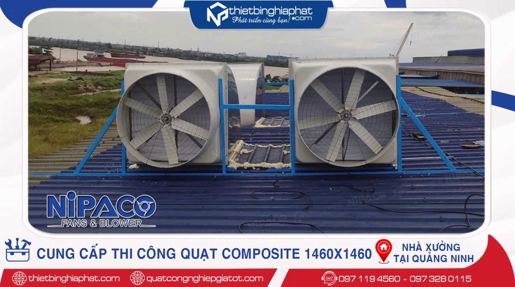 Lắp đặt hệ thống quạt thông gió để điều tiết luồng không khí
